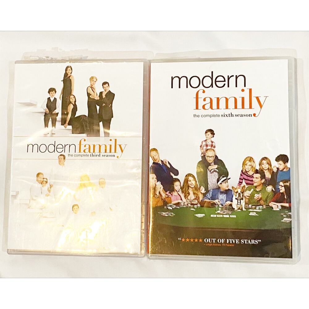 Modern Family seasons 3 and 6 bundle of two DVDs full disc set